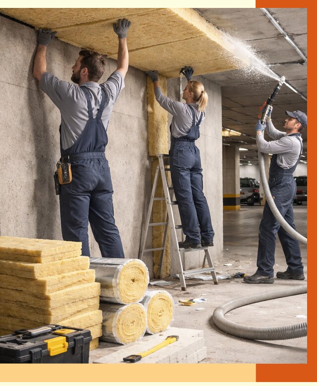 Утепление паркинга в Печоре от 6924 руб./м2 — работы под ключ | ТепломастерПчр