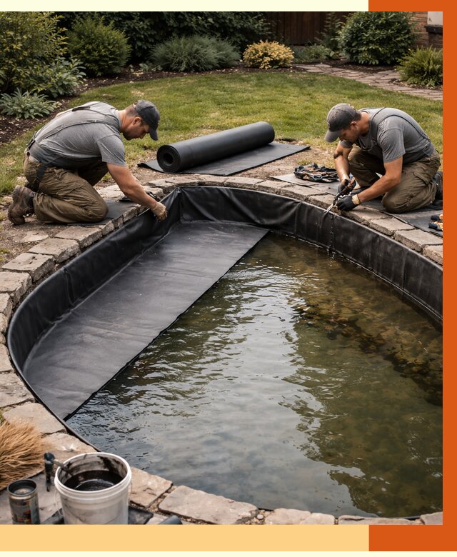 Гидроизоляция пруда в Печоре от 15273 руб. под ключ | ТепломастерПчр профессионально