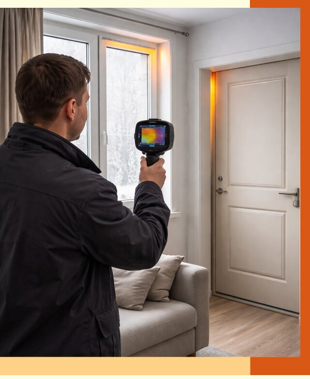 Тепловизионное обследование окон и дверей в Печоре от 4582 руб. | ТепломастерПчр